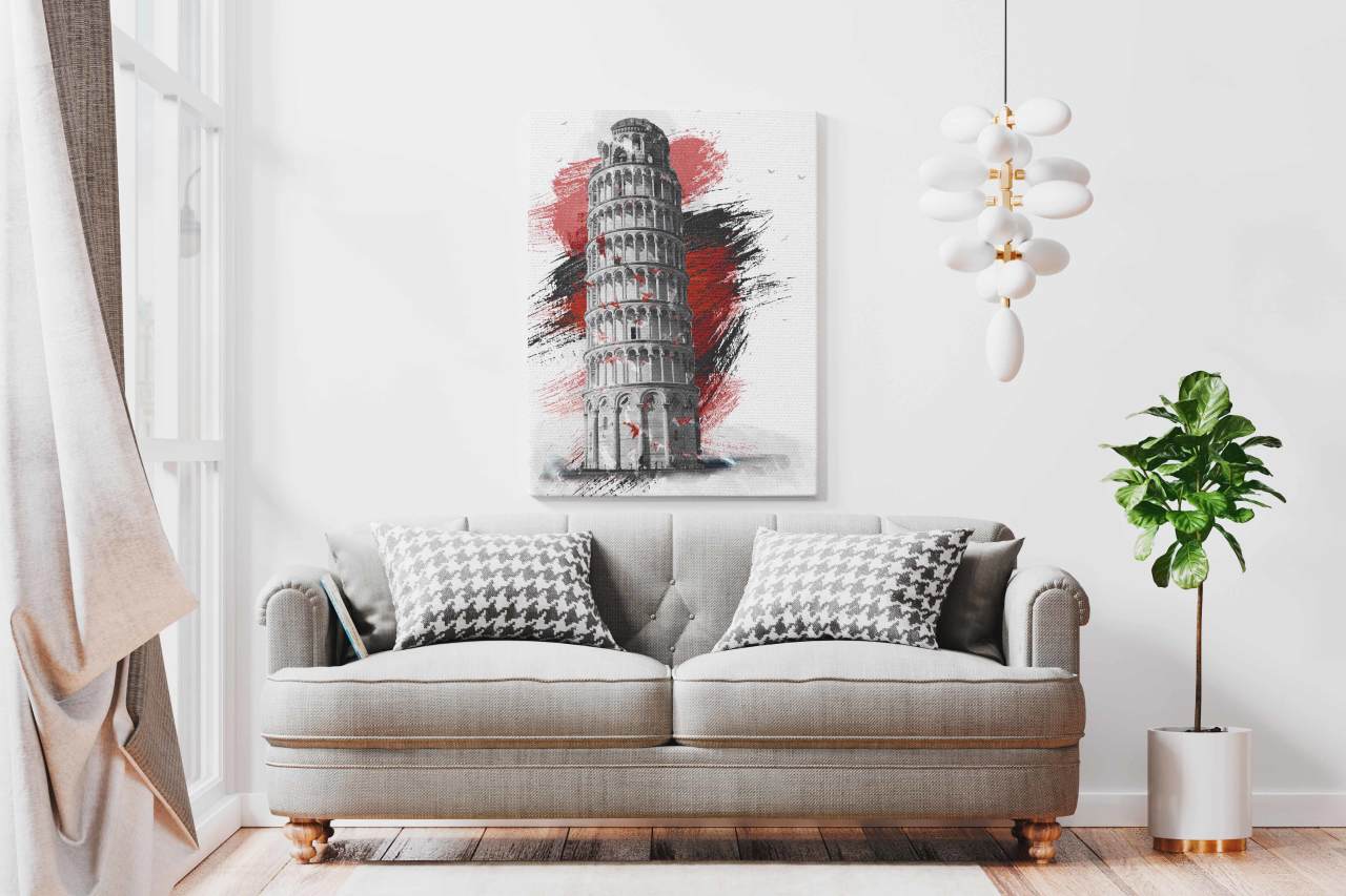 Pisa Kulesi Kanvas Tablo