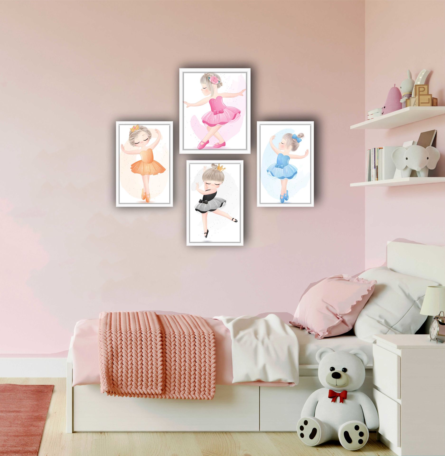 Balerin Kız MDF Tablo