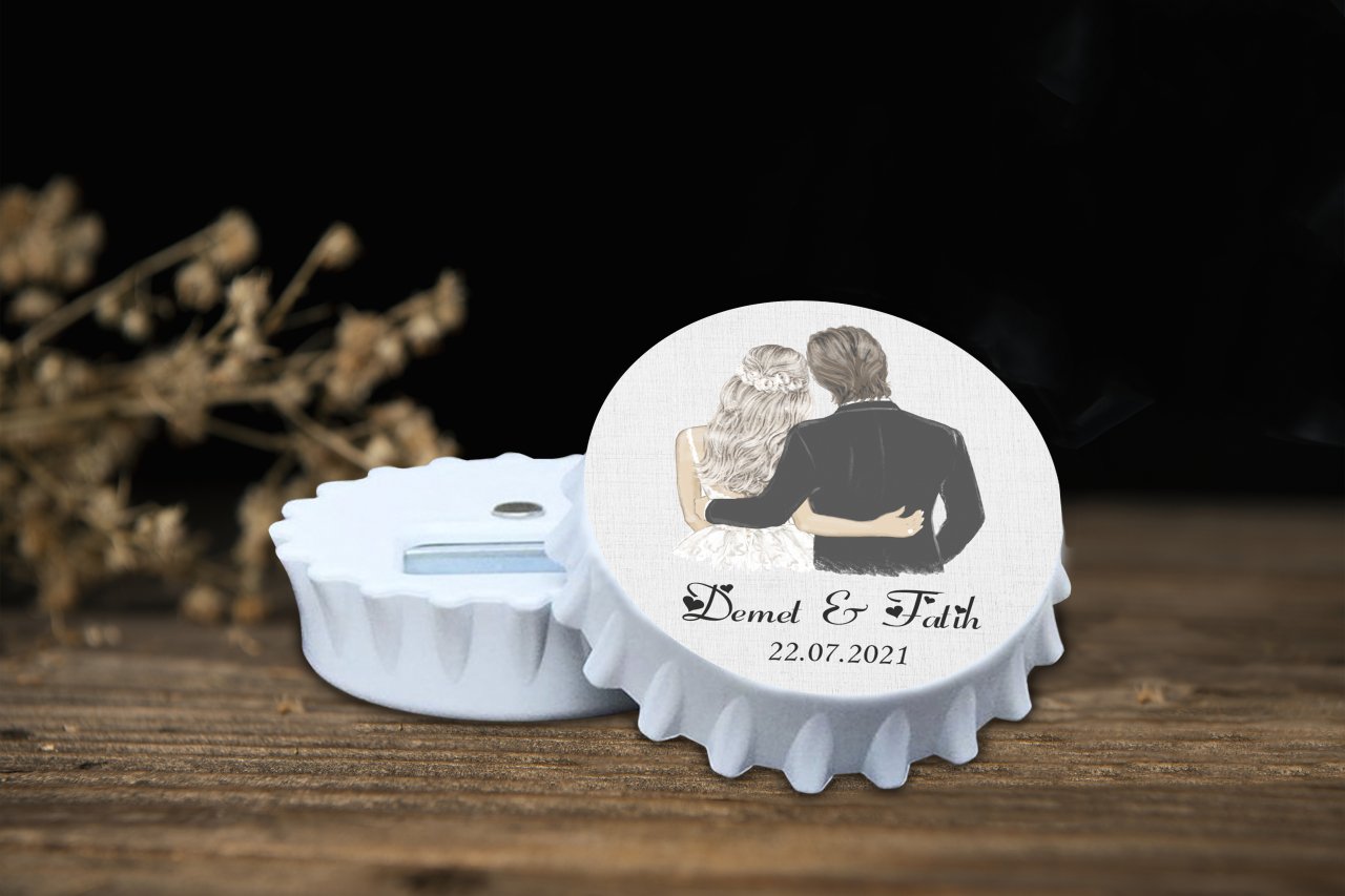 Söz, Nişan, Nikah, Kına, Doğum Günü Baskılı Açacak Magnet