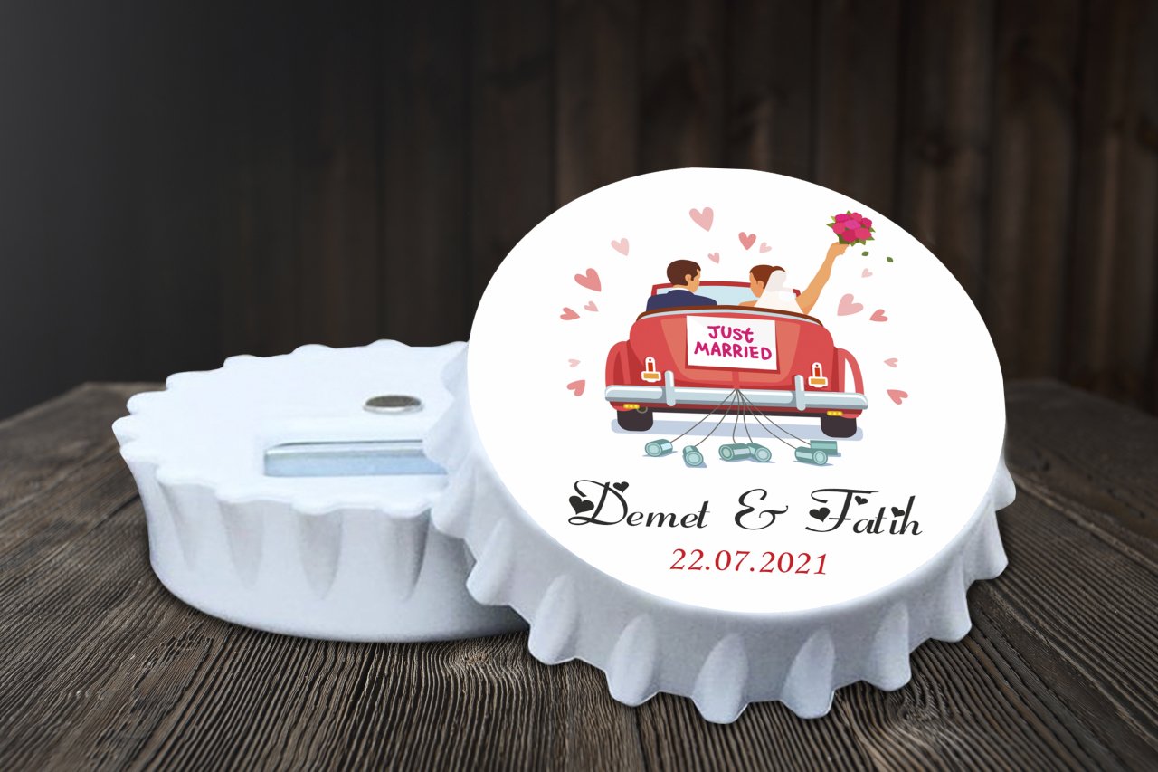 Söz, Nişan, Nikah, Kına, Doğum Günü Baskılı Açacak Magnet