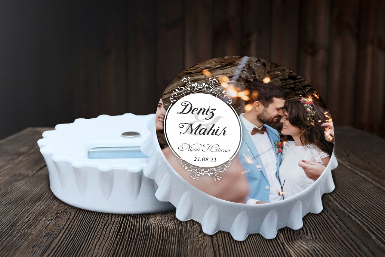 Söz, Nişan, Nikah, Kına, Doğum Günü Baskılı Açacak Magnet
