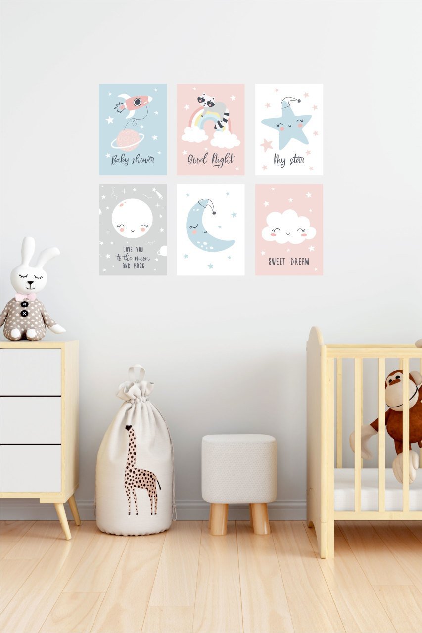 Sevimli Çocuk Odası Duvar Sticker