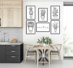 Dekoratif Saksılar MDF Tablo