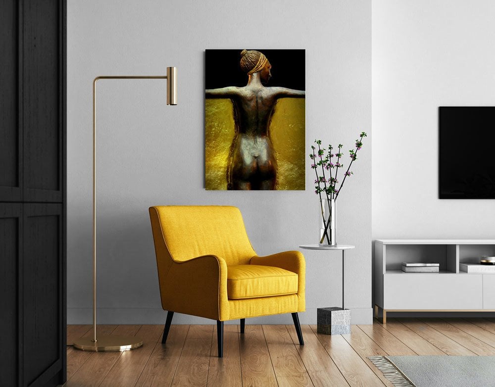 Zenci Kadın Kanvas Tablo 20X30