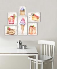 Tatlılar Dekoratif MDF Tablo