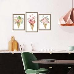Demet Çiçekler MDF Tablo