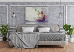 Tastan Su Döken Çocuk Kanvas Tablo