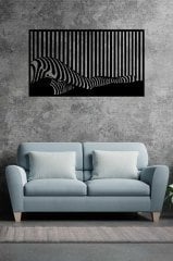 Dekoratif  Siyah Mdf Lazer Kesim
