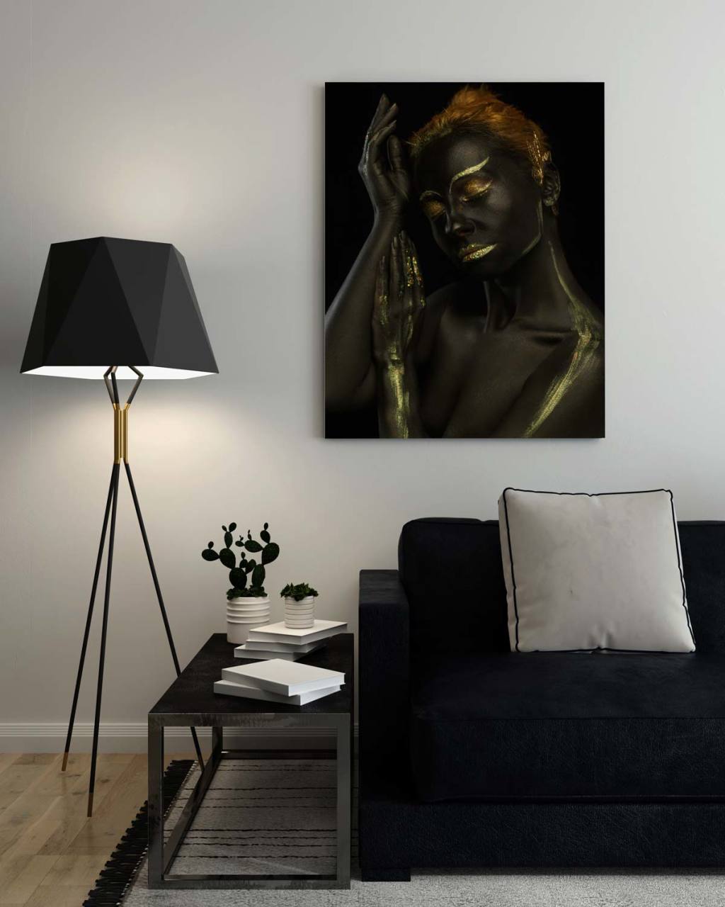 Zenci Kadın Kanvas Tablo 30X40