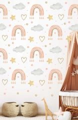 Soft Gökkuşağı Çocuk Odası Duvar Sticker