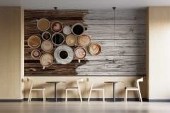Kahve Çeşitleri Cafe Duvar Kağıdı