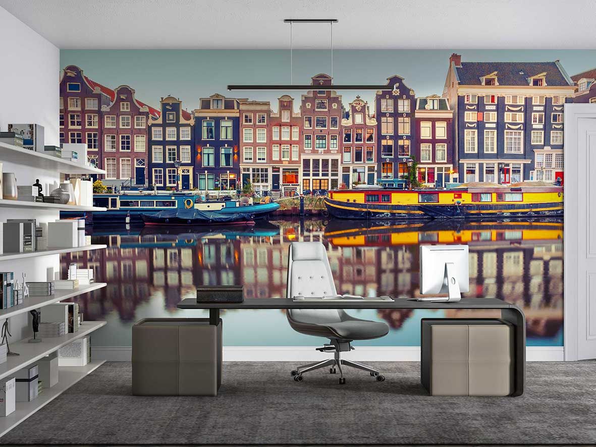 Amsterdam Kanalı Duvar Kağıdı