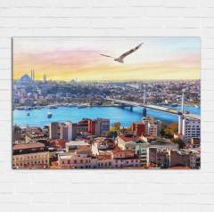 İstanbul Manzaralı Kanvas Tablo
