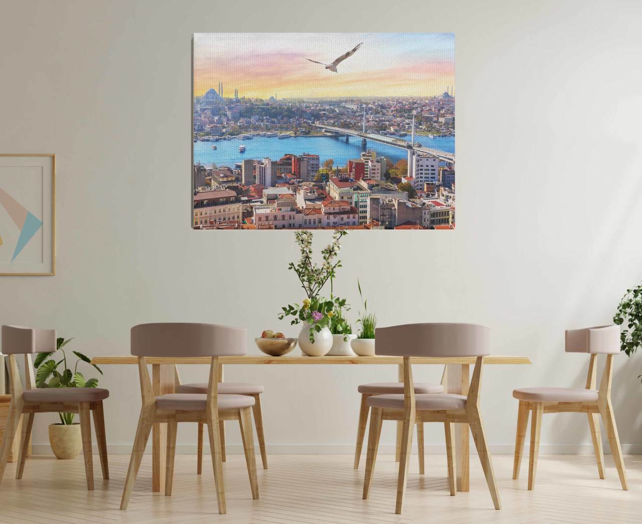 İstanbul Manzaralı Kanvas Tablo