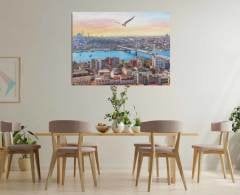 İstanbul Manzaralı Kanvas Tablo
