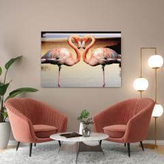 Flamingolar Kanvas Tablo