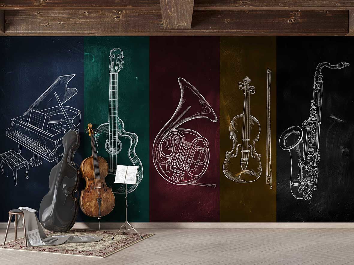 Müzik Aletleri Duvar Kağıdı