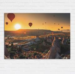 Kapadokya-Sıcak Hava Balonu Kanvas Tablo
