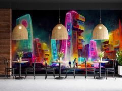Neon Şehir Duvar Kağıdı