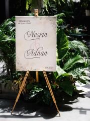 Söz, Nişan, Kına, Düğün Karşılama Panosu 50X70