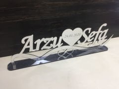 Pleksi İsimlik Söz, Nişan, Nikah, Masa Üstü İsimlikler
