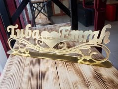 Pleksi İsimlik Söz, Nişan, Nikah, Masa Üstü İsimlikler