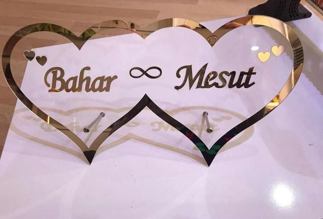 Pleksi İsimlik Söz, Nişan, Nikah, Masa Üstü İsimlikler