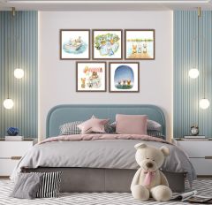 Sevimli Hayvanlar Dekoratif Mdf Tablo