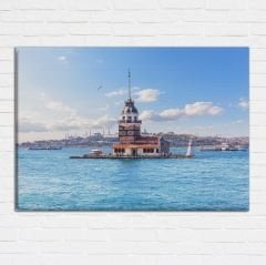 İstanbul Kız Kulesi Kanvas Tablo