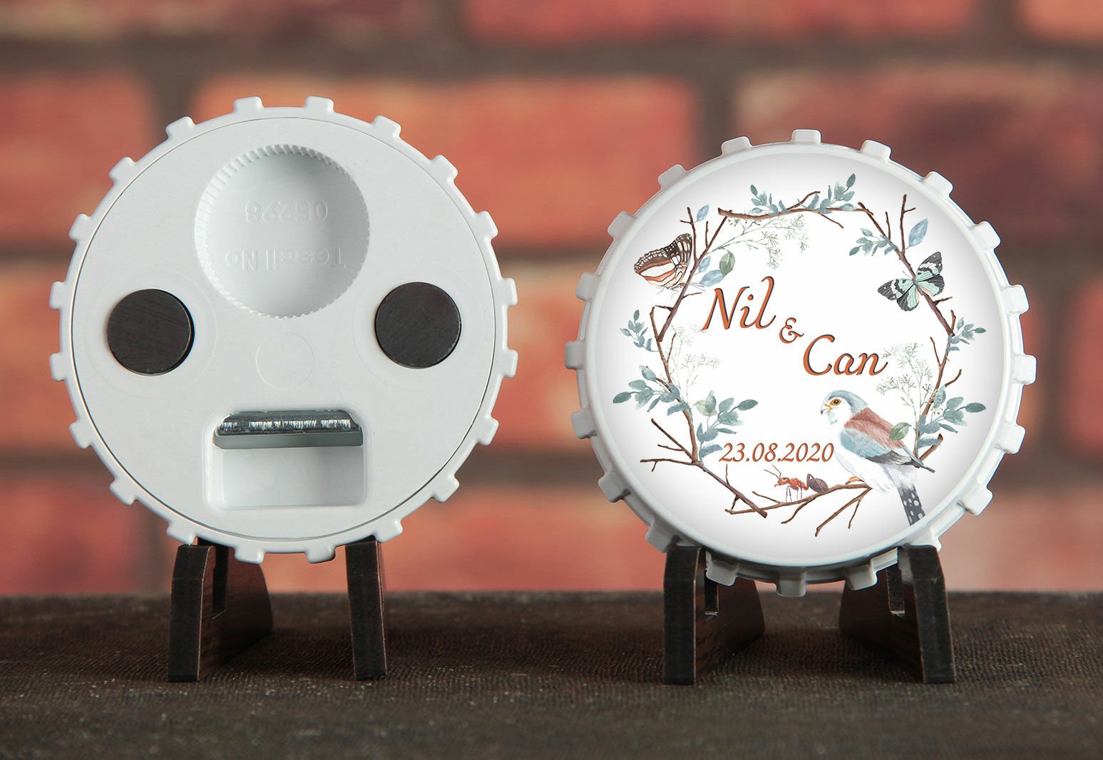 Söz, Nişan, Nikah, Kına, Doğum Günü Baskılı Açacak Magnet 6x6