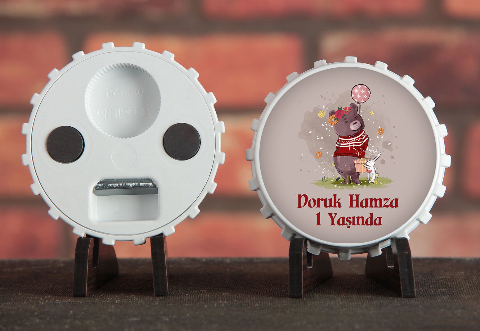 Söz, Nişan, Nikah, Kına, Doğum Günü Baskılı Açacak Magnet 8,6X8,6