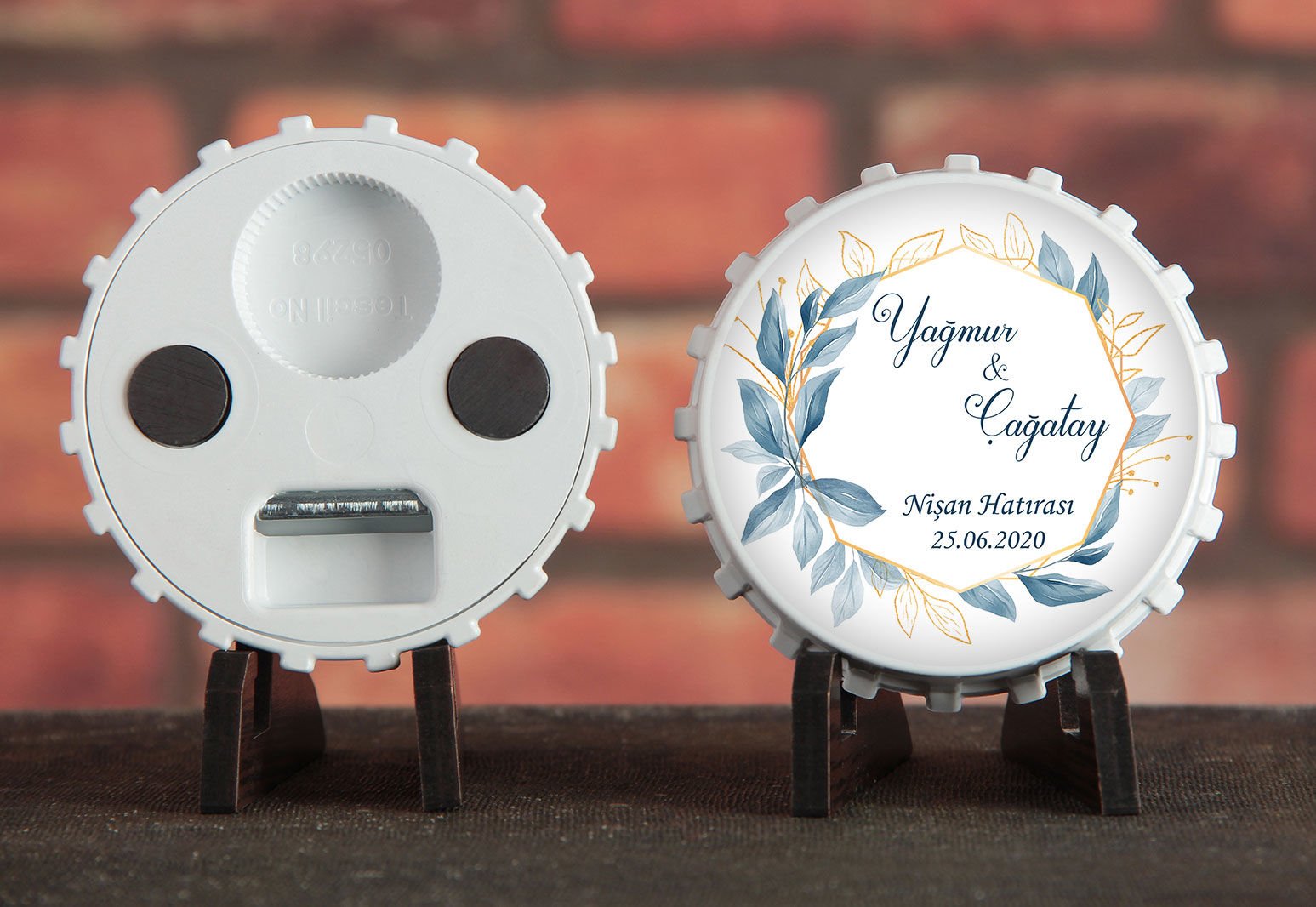 Söz, Nişan, Nikah, Kına, Doğum Günü Baskılı Açacak Magnet 6x6