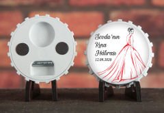 Söz, Nişan, Nikah, Kına, Doğum Günü Baskılı Açacak Magnet 6x6