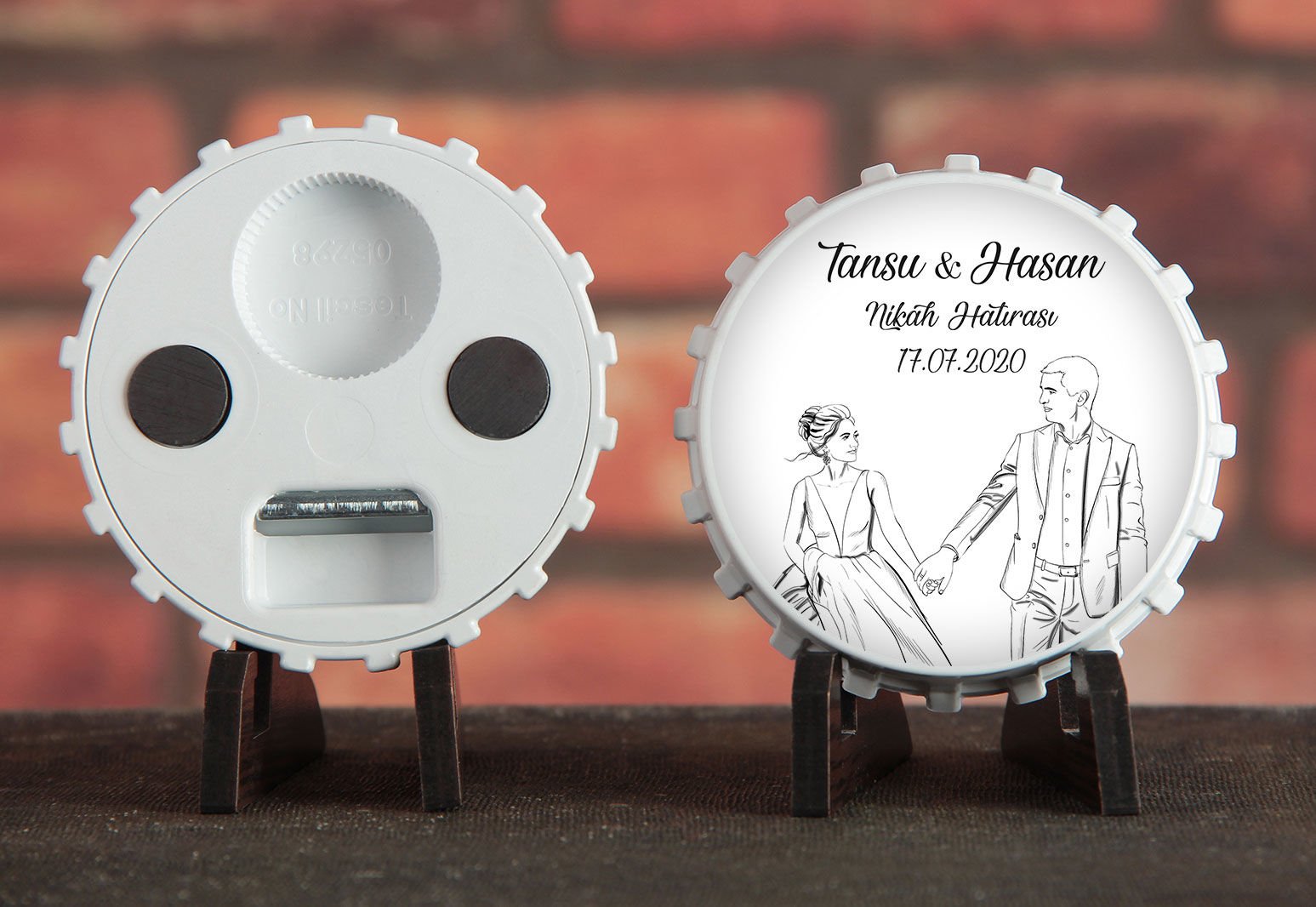 Söz, Nişan, Nikah, Kına, Doğum Günü Baskılı Açacak Magnet 8,6X8,6
