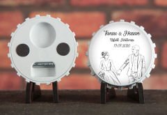 Söz, Nişan, Nikah, Kına, Doğum Günü Baskılı Açacak Magnet 8,6X8,6