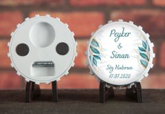 Söz, Nişan, Nikah, Kına, Doğum Günü Baskılı Açacak Magnet 6x6