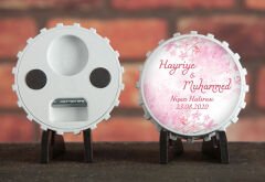 Söz, Nişan, Nikah, Kına, Doğum Günü Baskılı Açacak Magnet 6x6