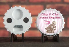 Söz, Nişan, Nikah, Kına, Doğum Günü Baskılı Açacak Magnet 6x6