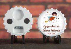 Söz, Nişan, Nikah, Kına, Doğum Günü Baskılı Açacak Magnet 8,6X8,6