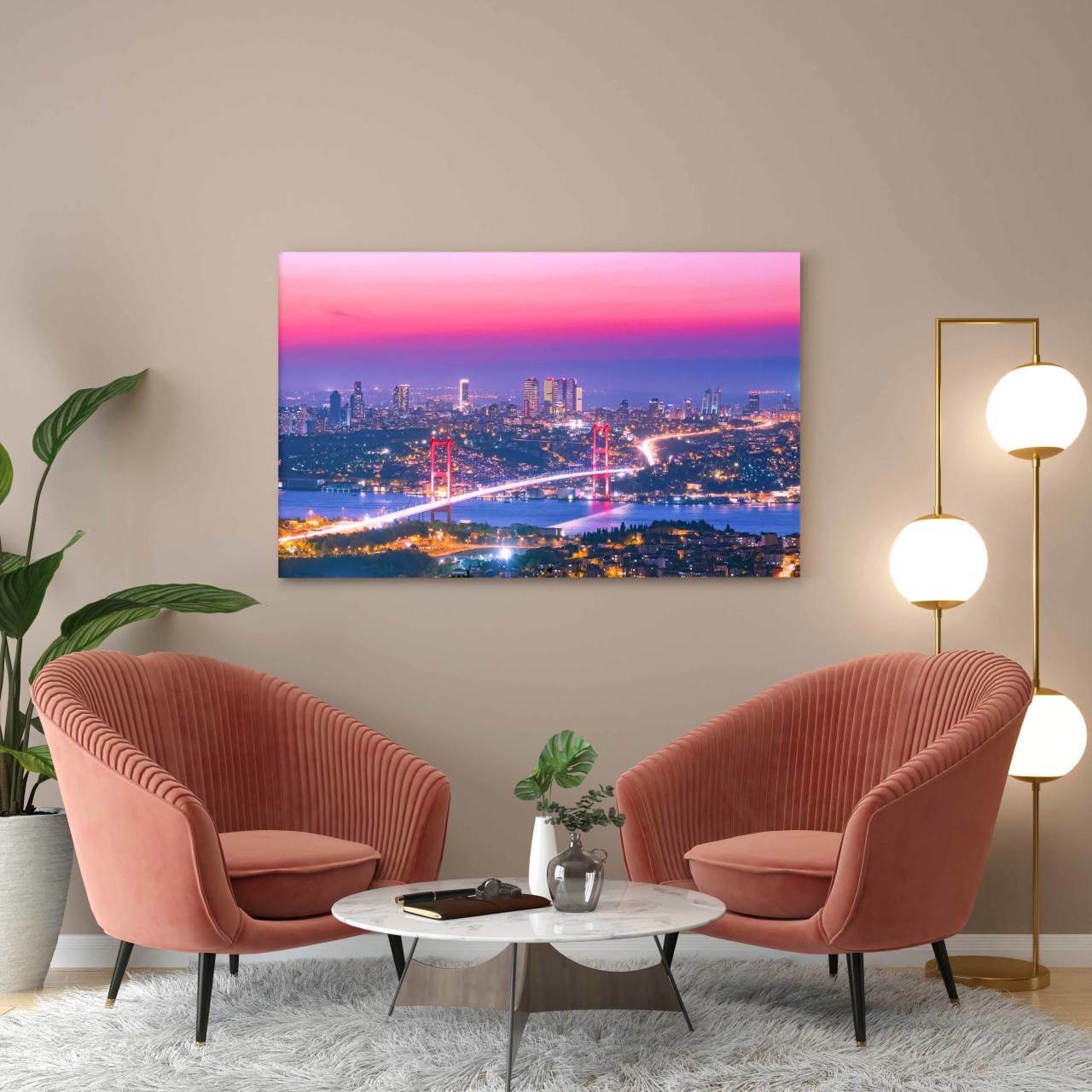İstanbul Boğaz Köprüsü Kanvas Tablo