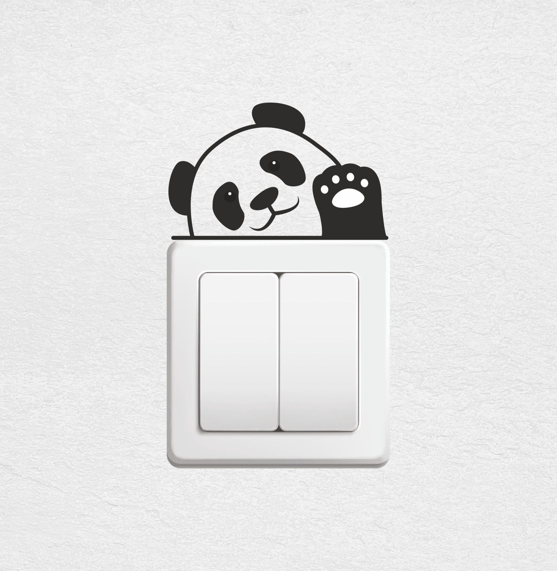 Sevimli Panda Priz Sticker