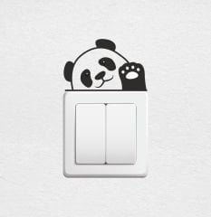 Sevimli Panda Priz Sticker