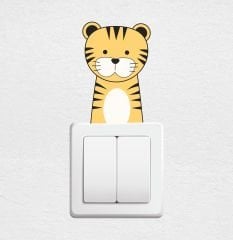 Sevimli Kaplan Priz Sticker