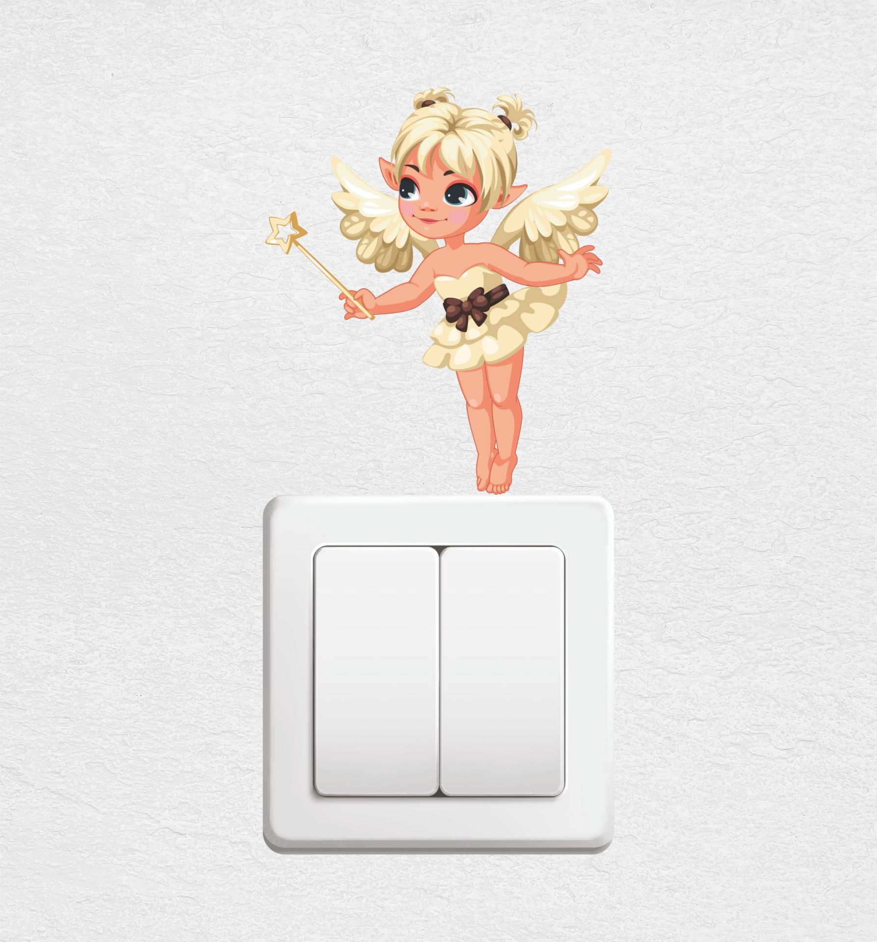 Sevimli Peri Priz Sticker